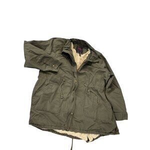 Yoki Mens Olive Green Sherpa-Lined Parka winter coat jacket size 2XL SKU 9296